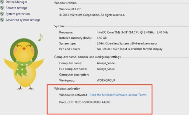 activate windows 8.1 without product key